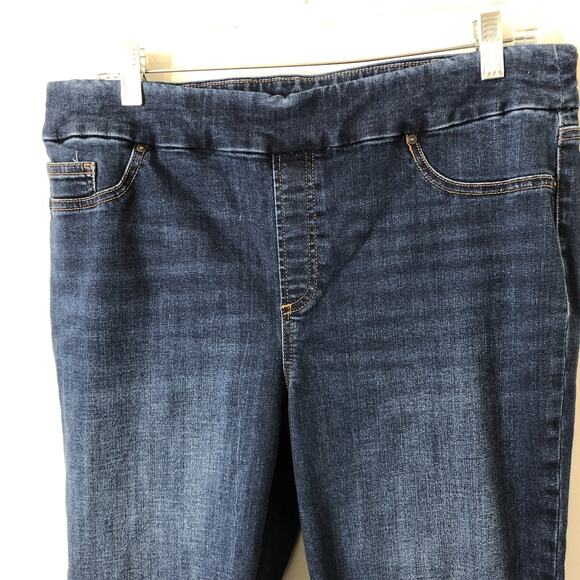 Chico's Women's Pull On Jegging Crop Jeans Button Ankle Size 1.5 (U.S. 10) - Picture 3 of 8